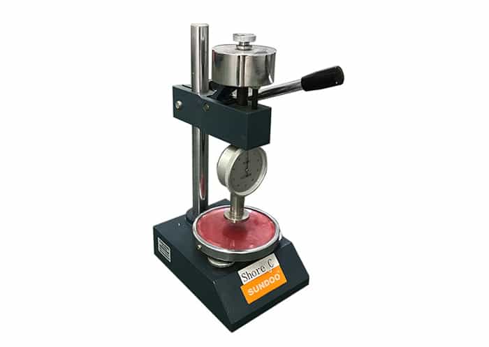 Thermal conductive silicone sheet Shore C hardness tester